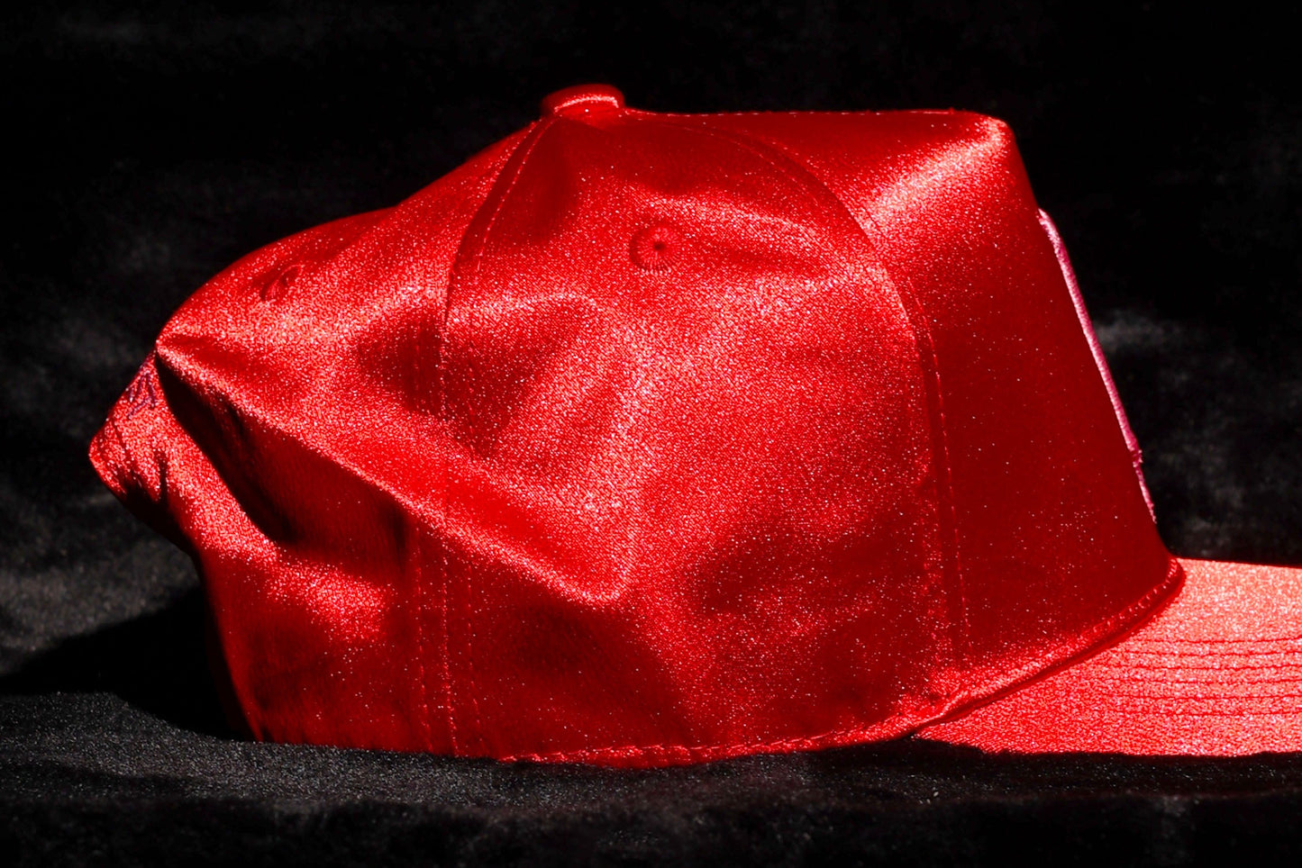 ‘HC’ Scarlet/Pink Satin Baseball Crown