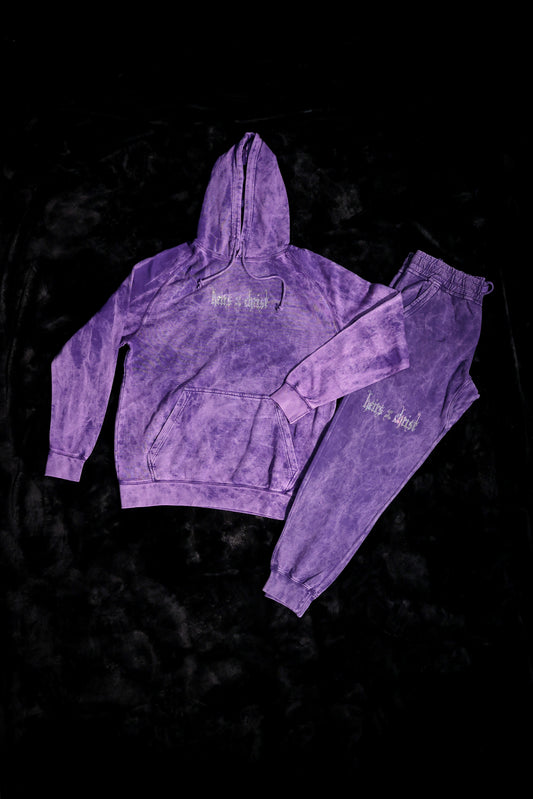 'GLACIER' Amethyst Jogger Set