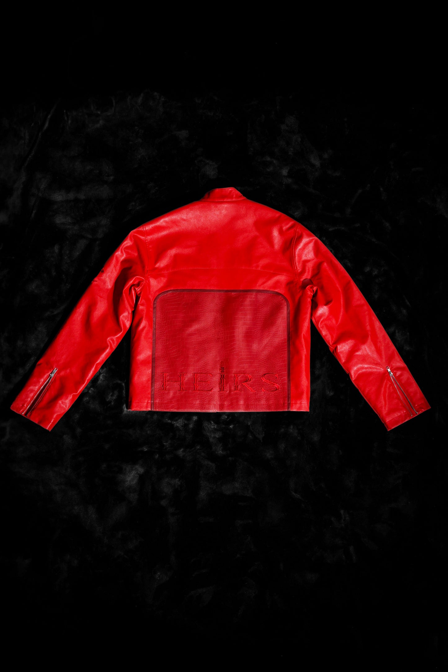 ‘LIVE/LOVE’ Leather Jacket
