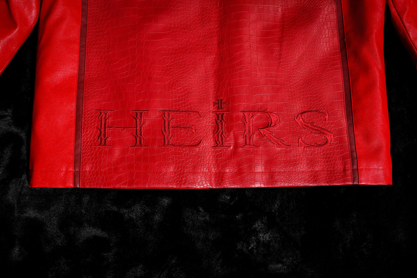 ‘LIVE/LOVE’ Leather Jacket
