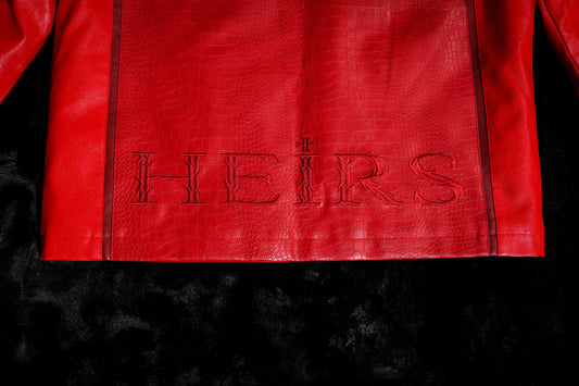 ‘LIVE/LOVE’ Leather Jacket