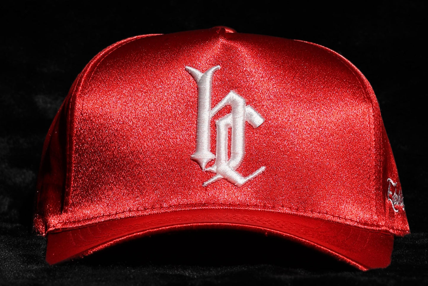 ‘HC’ Scarlet/White Satin Baseball Crown