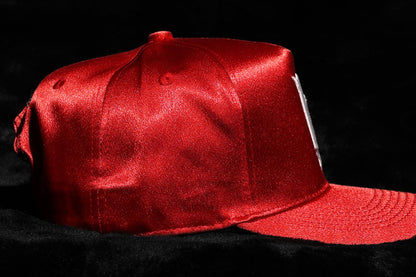 ‘HC’ Scarlet/White Satin Baseball Crown