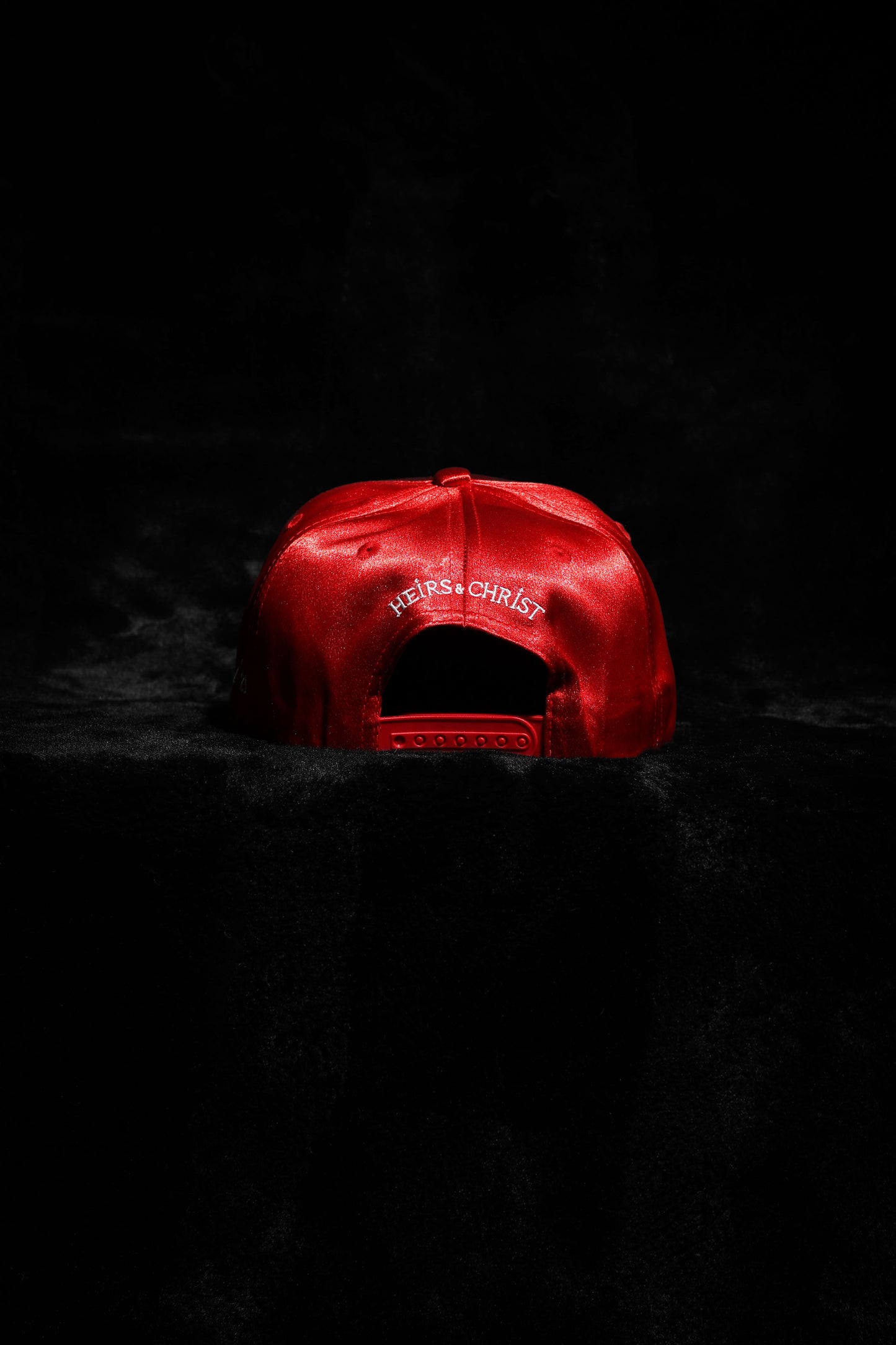 ‘HC’ Scarlet/White Satin Baseball Crown