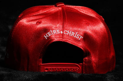 ‘HC’ Scarlet/White Satin Baseball Crown