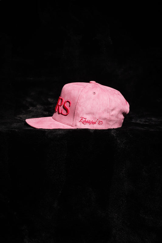 ‘HEIRS’ Pink Suede Baseball Crown