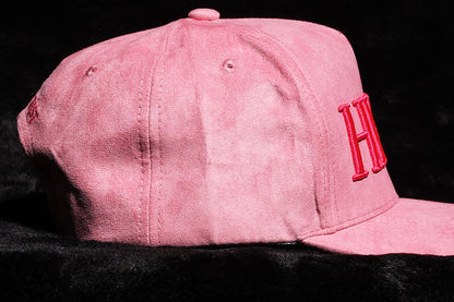 ‘HEIRS’ Pink Suede Baseball Crown