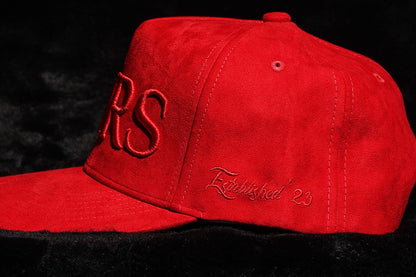 ‘HEIRS’ Red Suede Baseball Crown