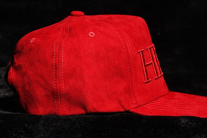 ‘HEIRS’ Red Suede Baseball Crown