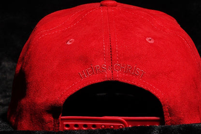 ‘HEIRS’ Red Suede Baseball Crown