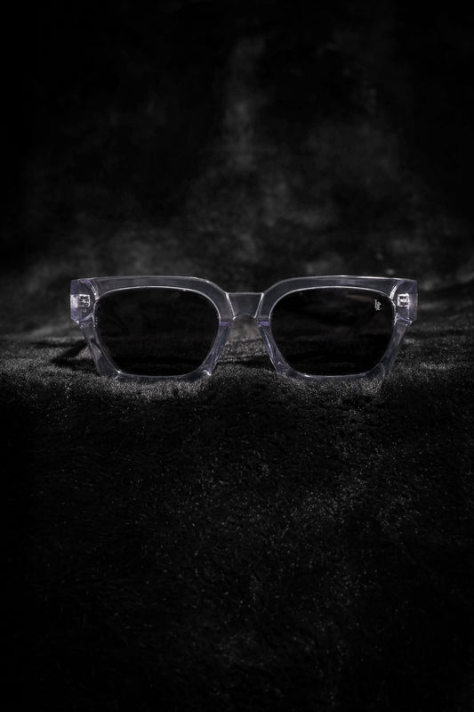'HC' Transparent Light Gray Frame Sunglasses
