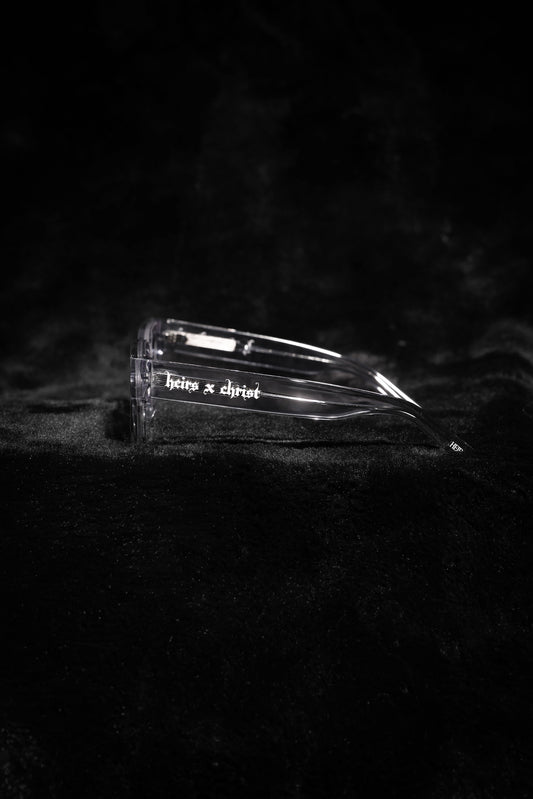 'HC' Transparent Light Gray Frame Sunglasses