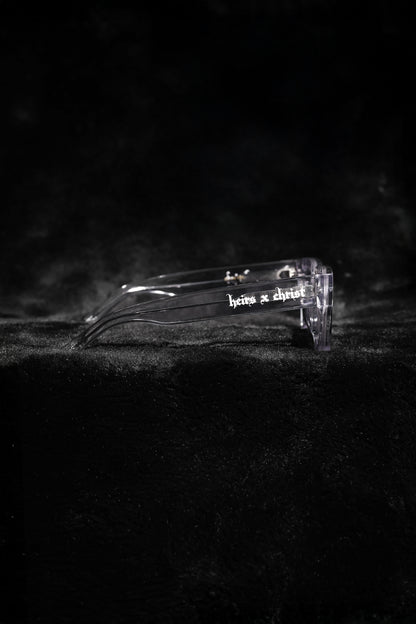 'HC' Transparent Light Gray Frame Sunglasses