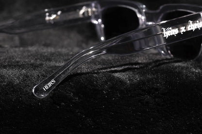 'HC' Transparent Light Gray Frame Sunglasses