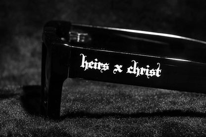 'HC' Black Frame Sunglasses