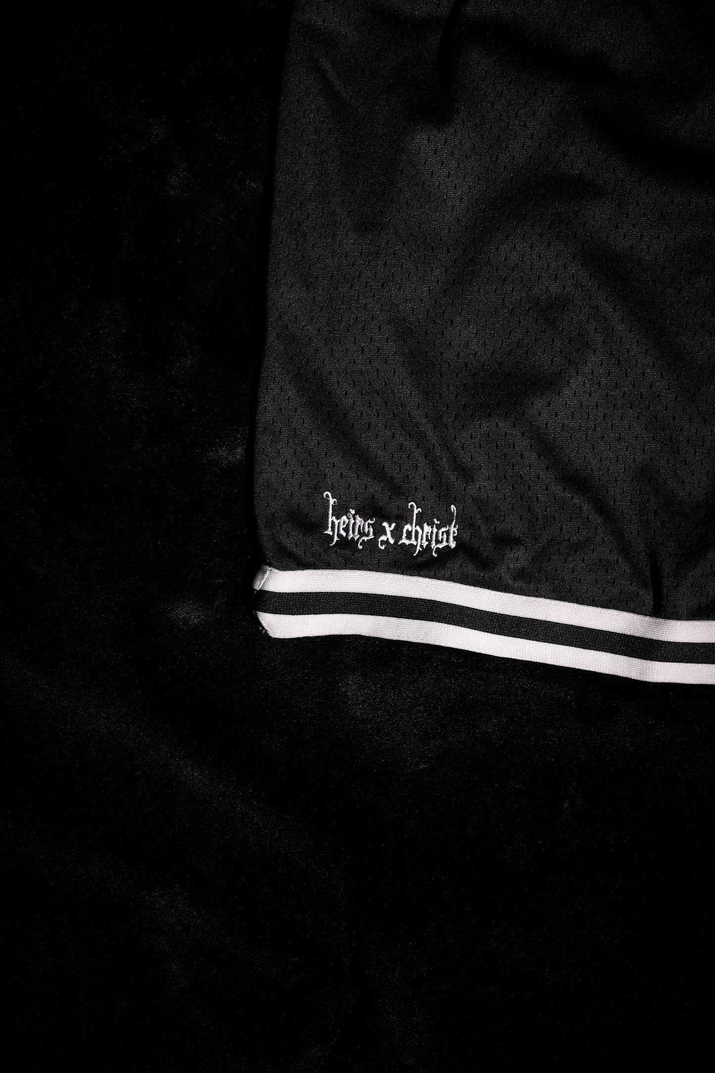 'LIVE/LOVE' Red Basketball Shorts