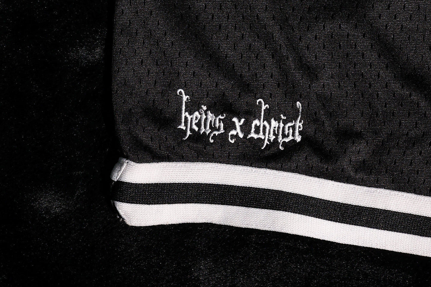 'LIVE/LOVE' Red Basketball Shorts