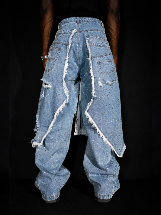 'GLORY' STACK JEANS - HEIR-ITAGE BRAND PATCH