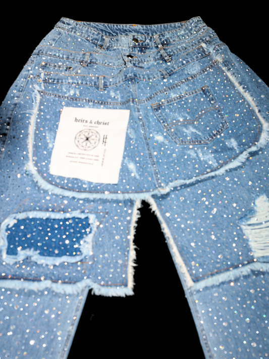 'GLORY' STACK JEANS - HEIR-ITAGE BRAND PATCH