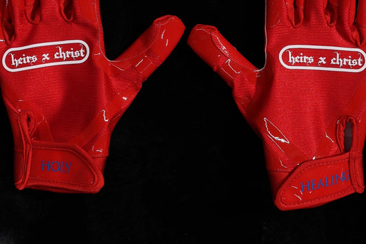 ‘Heirs x Christ’ Red Performance Gloves **PRE-ORDER**
